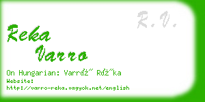 reka varro business card